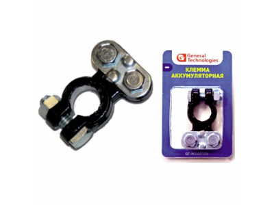 Клемма General Technologies для аккумулятора "-" GT-M040014N (свинец) 12/144 от GENERAL TECHNOLOGIES Клемма General Technologies для аккумулятора "-" GT-M040014N (свинец) 12/144