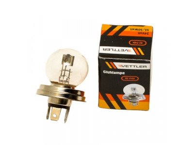 Лампа 24 V 55/50 W фарная (R2 24V 55/50W P45t) VETTLER от VETTLER Лампа 24 V 55/50 W фарная (R2 24V 55/50W P45t) VETTLER